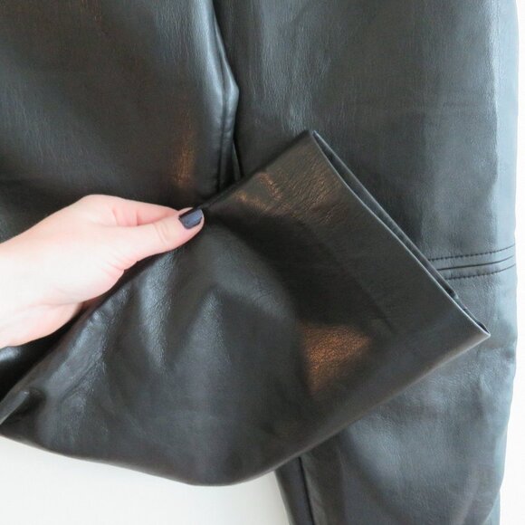 ARITZIA WILFRED High Tied Pant in Black Vegan Leather - Size US 00 (No belt) - Picture 10 of 16